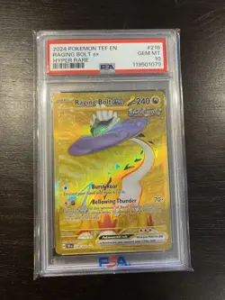 Pokemon Raging Bolt ex Temporal Forces Hyper Rare #218 PSA 10 GEM MINT - Image 4