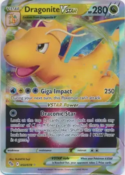 Dragonite VSTAR 050/078 Ultra Rare Pokemon GO - Image 1