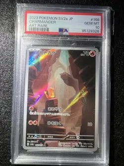 PSA 10 GEM MINT Charmander 168/165 AR Art Rare 151 sv2a Pokemon Japanese - Image 2