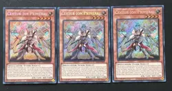 2026 YUGIOH RARITY RA05 1ST ED SECRET RARE CENTUR ION PRIMERA X3 NM - Image 1