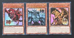 2026 YUGIOH RARITY RA05 1ST ED ULTRA RARE SLIFER / OBELISK / RA NM SET - Image 1