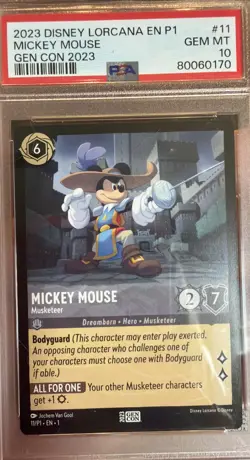 Mickey Mouse - Musketeer 11 Disney Lorcana Promo Cards Regular - Image 1