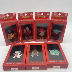 (Lot of 7) Metazoo Beastie Cryptid Nation Limited Edition Pin & Promo Card Set - Image 1
