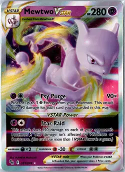 Pokemon Card - Mewtwo VSTAR 031/078 Ultra Rare Holo Pokemon GO NM - Image 1