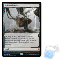 POLLUTED DELTA Zendikar Rising Expeditions Magic MTG MINT CARD - Image 1