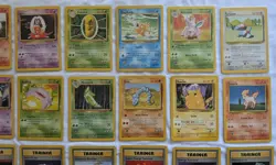 Vintage Pokemon TCG lot of 38 Base Set cards Pidgeotto Item Finder no duplicates - Image 3