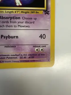 2000 Pokemon Mewtwo Movie Promo 03/53 Wotc Promo Regular Trading Card Game TCG - Image 4