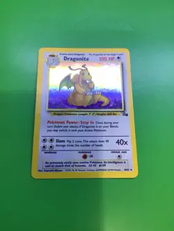 1999 Pokemon Dragonite 4/62 Holo Rare card - Image 1