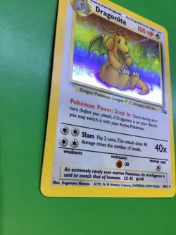 1999 Pokemon Dragonite 4/62 Holo Rare card - Image 4