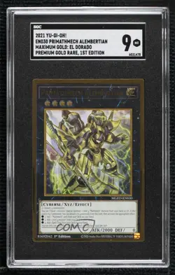 Primathmech Alembertian 1st Ed. YuGiOh Maximum Gold: El Dorado SGC 9 MINT - Image 1