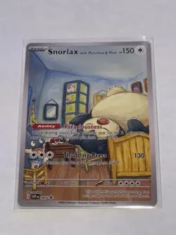 Pokemon Art Series Card 085 Snorlax with Munchlax & Mew - Image 1