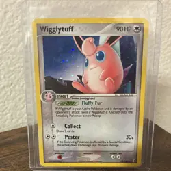 Pokemon Wigglytuff EX Crystal Guardians Holo Rare 13/100 90 HP Pester Card - Image 1