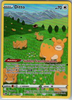Ditto GG22/GG70 Crown Zenith: Galarian Gallery - Pokemon Card - NM - Image 1
