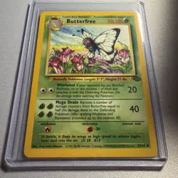 Butterfree 33/64 Uncommon Jungle Pokemon Card Lightly Played - Image 1