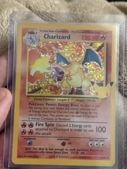 Pokemon TCG Charizard 25th Celebrations Holo Rare Card 4/102 - Image 1