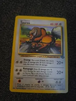 11 Taurus Pokemon Cards includes Gen 1 Jungle Tauros 47/64 LP - Image 2
