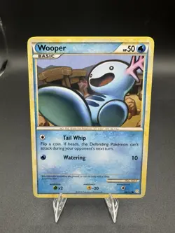 Wooper 88/123 Non Holo HeartGold SoulSilver - Pokemon Card LP - Image 1