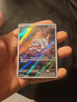 Pokemon TCG Greavard 214/198 Scarlet & Violet Base Holo Illustration Rare Card - Image 1