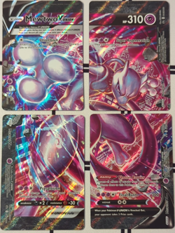 Pokemon Mewtwo V-UNION 4-Card Holo Set Sword & Shield Promo English NM - Image 1