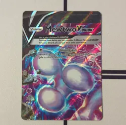 Pokemon Mewtwo V-UNION 4-Card Holo Set Sword & Shield Promo English NM - Image 3