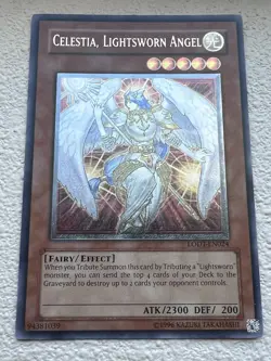 YuGiOh! Celestia, Lightsworn Angel LODT-EN024 ULTIMATE RARE NEAR MINT - Image 2