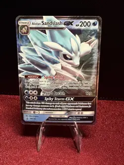 Pokemon Alolan Sandslash GX SM236 Full Art Promo Holo 200 HP Card - Image 1