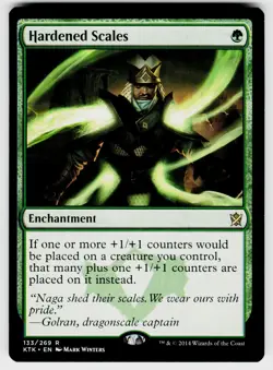 HARDENED SCALES 133 R KHANS OF TARKIR MAGIC: THE GATHERING NM/M - Image 1