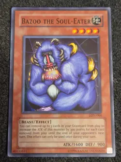YUGIOH BAZOO THE SOUL-EATER LON-064 SUPER LIGHT PLAY - Image 1