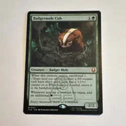Magic: The Gathering Badgermole Cub 0167 Avatar: The Last Airbender Green - Image 1