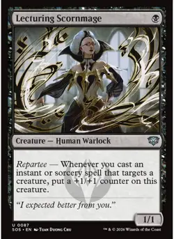 Lecturing Scornmage 87 MTG NM - Secrets of Strixhaven - Image 1