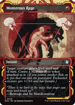 Monstrous Rage (Foil) 45 MTG NM - Secrets of Strixhaven: Mystical Archive - Image 1