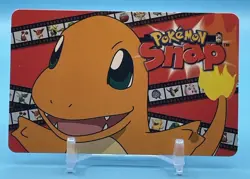 1999 Pokemon Snap Blockbuster Video Warner Bros Video Chip Card Charmander - Image 1