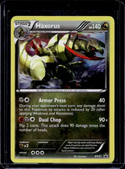 2011 Pokemon BW Black Star Promos Haxorus #BW57 - Image 1