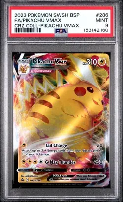 FA / PIKACHU VMAX 2023 Pokemon SWSH Crown Zenith BSP #286 PSA 9 Mint - Image 1