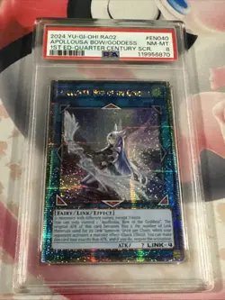 PSA 9 MINT Apollousa, Bow of the Goddess RA02-EN040 QCR 1st Edition *7094 Yugioh - Image 1