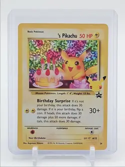 HAPPY BIRTHDAY PIKACHU 2021 POKEMON CELEBRATIONS CLASSIC BS PROMO #24 Q7119 - Image 1