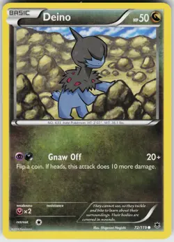 Pokemon Deino 72/119 XY - Phantom Forces Normal card - Image 1