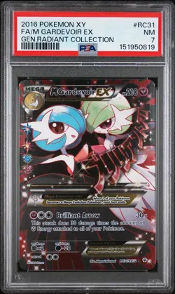 2016 POKEMON XY GENERATIONS RADIANT COLLECTION FULL ART/M GARDEVOIR EX PSA 7 - Image 1