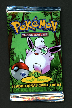 1999 Pokemon 1st Ed. Jungle Wigglytuff Pack Art - Factory Sealed -No Holo/Light - Image 2
