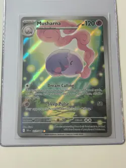 2025 Pokemon Black Bolt English BLK EN 117/086 Musharna (Illustration Rare) - Image 1