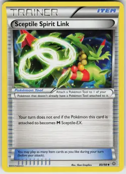 Pokemon Sceptile Spirit Link 80/98 XY - Ancient Origins Normal card - Image 1