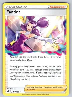 Fantina 157/196 Uncommon Lost Origin Pokemon Near Mint - Image 1