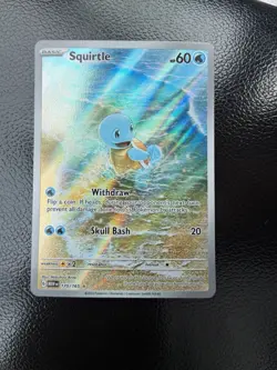 Pokemon 2023 Squirtle, Wartortle, Blastoise EX Scarlet & Violet 151 IR/SIR Set - Image 2