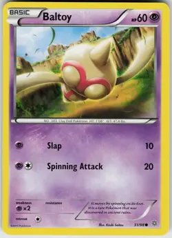 Pokemon Baltoy (31) 31/98 XY - Ancient Origins Normal card - Image 1