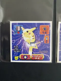 Pokemon Amada Stickers Pikachu Raichu 1997 - Image 2