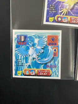 Pokemon Amada Stickers Zapdos Articuno Moltres 1997 - Image 3