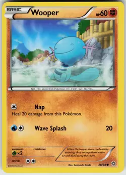 Pokemon Wooper 38/98 XY - Ancient Origins Normal card - Image 1