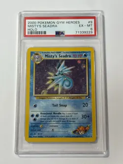 Pokemon Misty’s Seadra 9/132 Gym Heroes Holo - Image 1