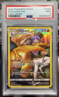 2022 Pokemon CHARIZARD SWSH Lost Origin PSA 9 #TG03 - Image 1