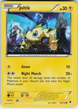 Pokemon Joltik 26/119 XY - Phantom Forces Normal card - Image 1